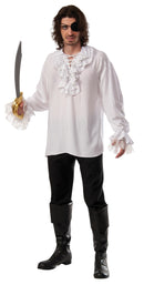 Ruffled Pirate Shirt White