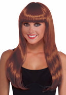 Auburn Long Wig With Bangs