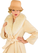 Roaring 20S Beige Flapper Hat
