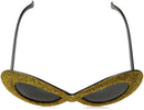 Mod Glitter Glasses - Gold