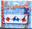 Lady In The Navy Lashes - Red, White, Blue