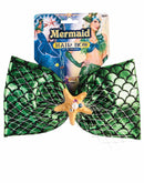 Mermaid Hair Bow - Green