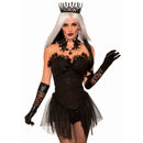 Dark Royalty Queen Crown - Black