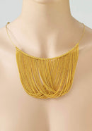 Gold Chain Disco Necklace