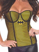Batgirl Fishnet Overlay Corset