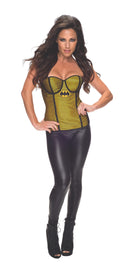 Batgirl Fishnet Overlay Corset