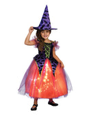 Light Up Purple And Orange Witch Costume