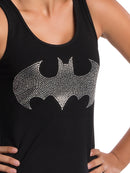 Batgirl Tank Dress Rhinestone Logo