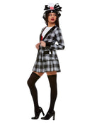 Costumes Australia 90s Clueless Dionne Costume Adult Black Plaid Jacket Skirt Hat Socks_2