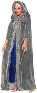 Faux Fur Womens Cape Grey