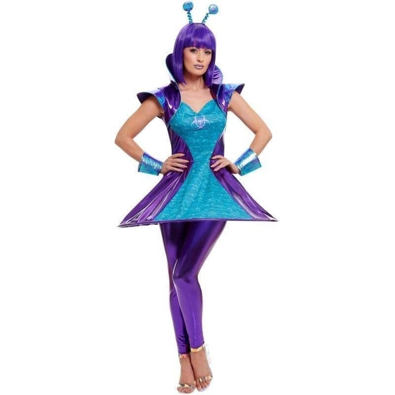 Costumes Australia Alien Lady Costume Adult Blue Purple Dress_1