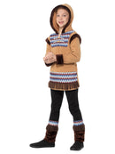 Costumes Australia Arctic Boy Costume Brown Child Eskimo Fleece_2
