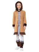 Costumes Australia Arctic Girl Costume Brown Child Eskimo Dress_2