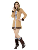 Costumes Australia Arctic Lady Costume Brown Adult Eskimo Dress_3