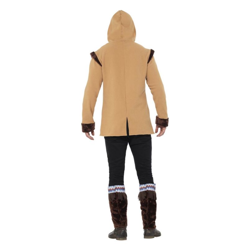 Costumes Australia Arctic Man Costume Brown Adult Eskimo Costume_2