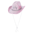 Costumes Australia Baby Pink Rhinestone Cowboy Hat Adult_1
