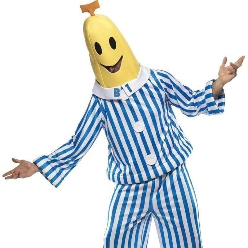 Costumes Australia Bananas In Pyjamas Costume Adult Blue White Yellow_1