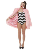 Costumes Australia Barbie 60th Anniversary Costume Movie Pink Fluffy Coat Sunglasses_2