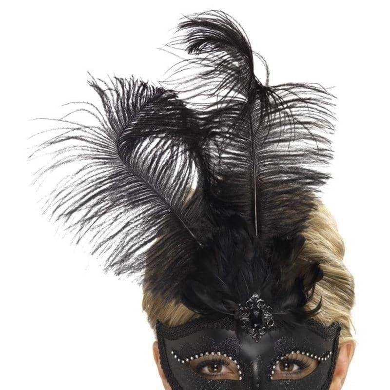 Costumes Australia Baroque Fantasy Eyemask Adult Black_1