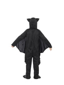 Costumes Australia Bat Skeleton Costume Kids Attached Wings Black White Bodysuit_4