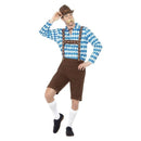Costumes Australia Bavarian Beer Man Costume Adult Blue Black_2