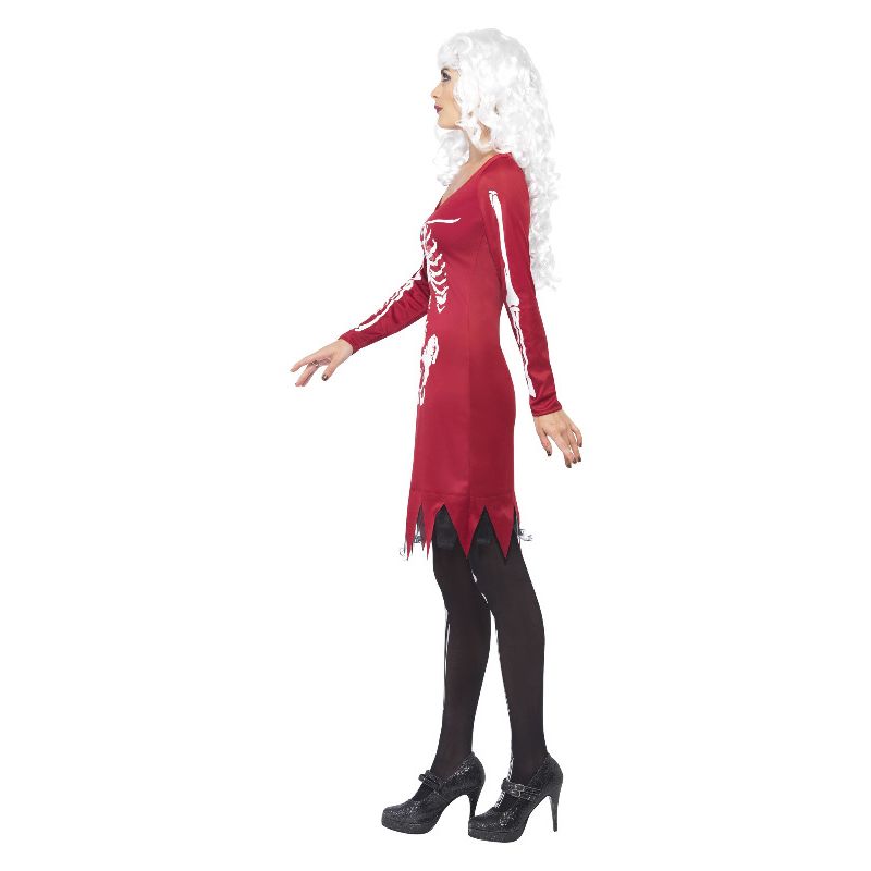 Costumes Australia Beauty Bones Costume Red Ladies Skeleton Dress_3
