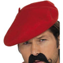 Costumes Australia Beret Adult Felt Red_1
