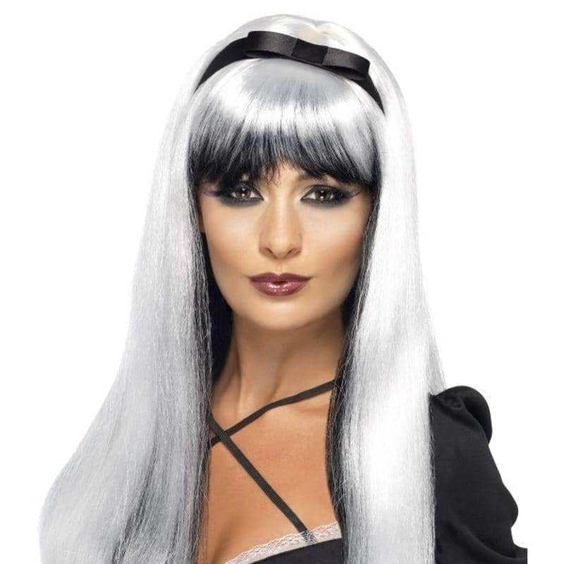 Costumes Australia Bewitching Wig Adult Silver Black_1