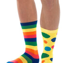 Costumes Australia Big Top Clown Socks Unisex Adult Multi_1