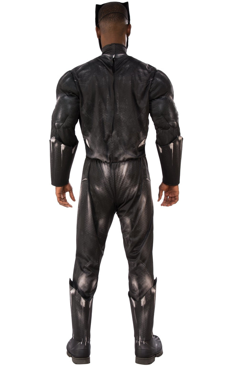Costumes Australia Black Panther Costume Adult Muscle Suit_3