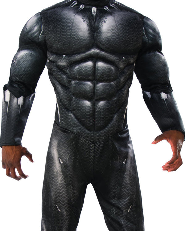 Costumes Australia Black Panther Costume Adult Muscle Suit_4