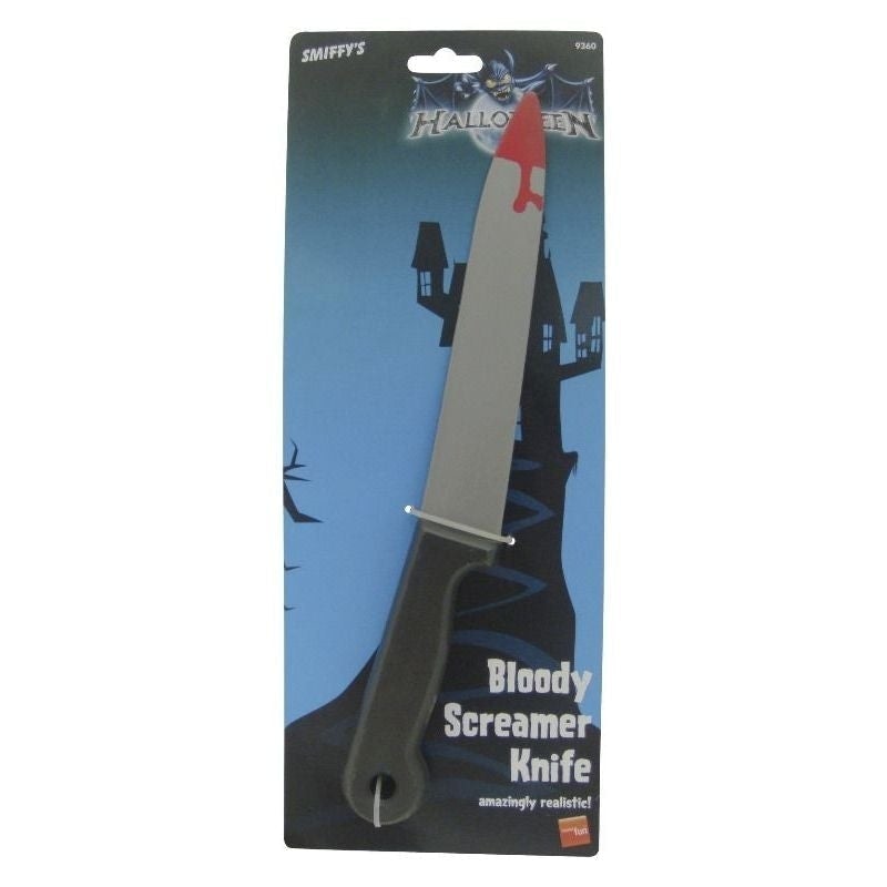 Costumes Australia Size Chart Blood Stained Screamer Knife Adult Grey