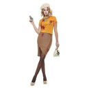 Costumes Australia Bonnie Zombie Gangster Costume Orange_1
