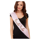 Costumes Australia Bride Tribe Sash Pink & Gold_1