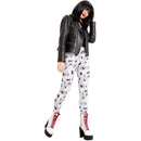 Costumes Australia Bug Print Leggings Adult White_1