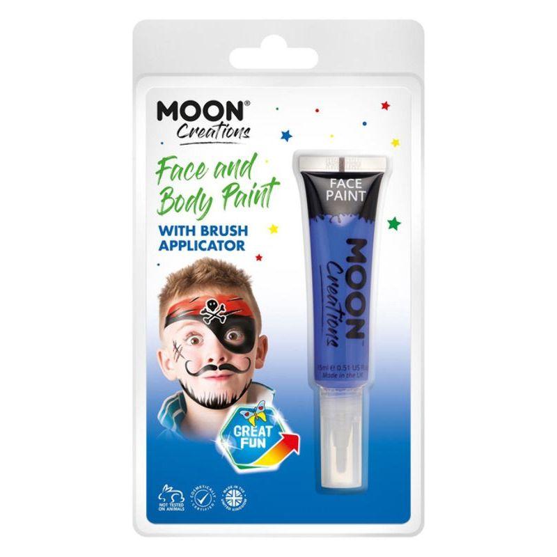 Moon Creations Face & Body Paints With Brush Applicator, 15ml Clamshell_17 