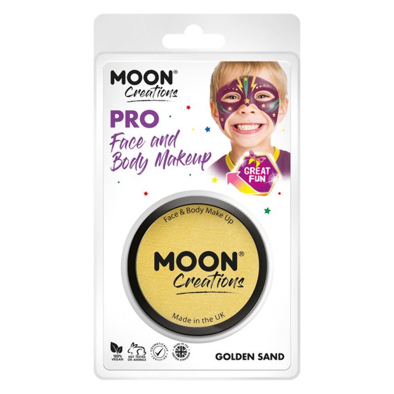 Moon Creations Pro Face Paint Cake Pot Golden Sand 1