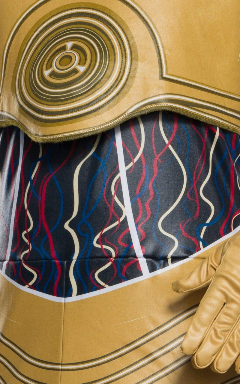 Costumes Australia C3PO Costume Adult Star Wars Gold Droid_3