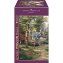 Thomas Kinkade: Hometown Lake Wooden Puzzle (1000pc)