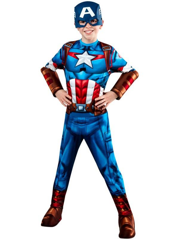 Costumes Australia Captain America Mech Strike Boys Costume_3