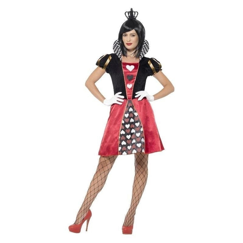 Costumes Australia Carded Queen Costume Adult Red Dress Crown Gloves_2