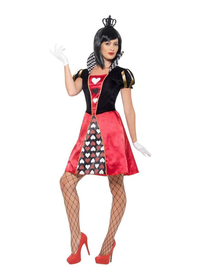Costumes Australia Carded Queen Costume Adult Red Dress Crown Gloves_4