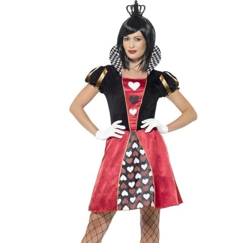 Costumes Australia Carded Queen Costume Adult Red Dress Crown Gloves_1