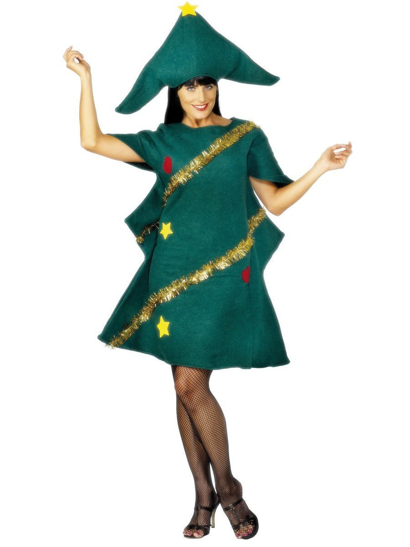 Costumes Australia Christmas Tree Costume Adult Green One Size Tunic_1