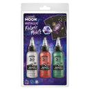 Costumes Australia Cosmic Moon Metallic Fabric Paint 3 Pack Colours Clamshell 30ml Costume Make Up_2
