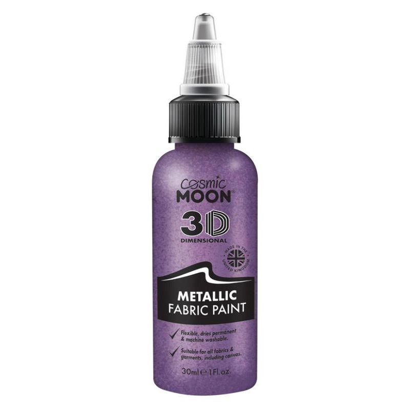 Costumes Australia Cosmic Moon Metallic Fabric Paint Single 30ml Costume Make Up_13