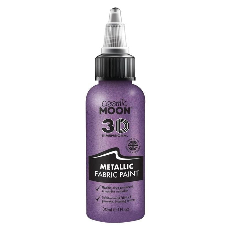 Costumes Australia Cosmic Moon Metallic Fabric Paint Single 30ml Costume Make Up_5