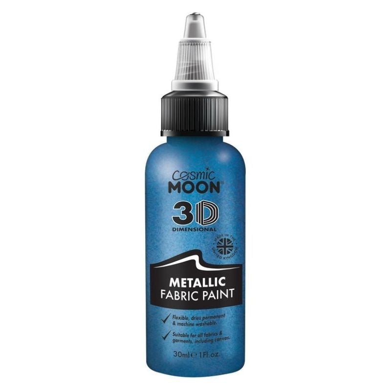 Costumes Australia Cosmic Moon Metallic Fabric Paint Single 30ml Costume Make Up_1