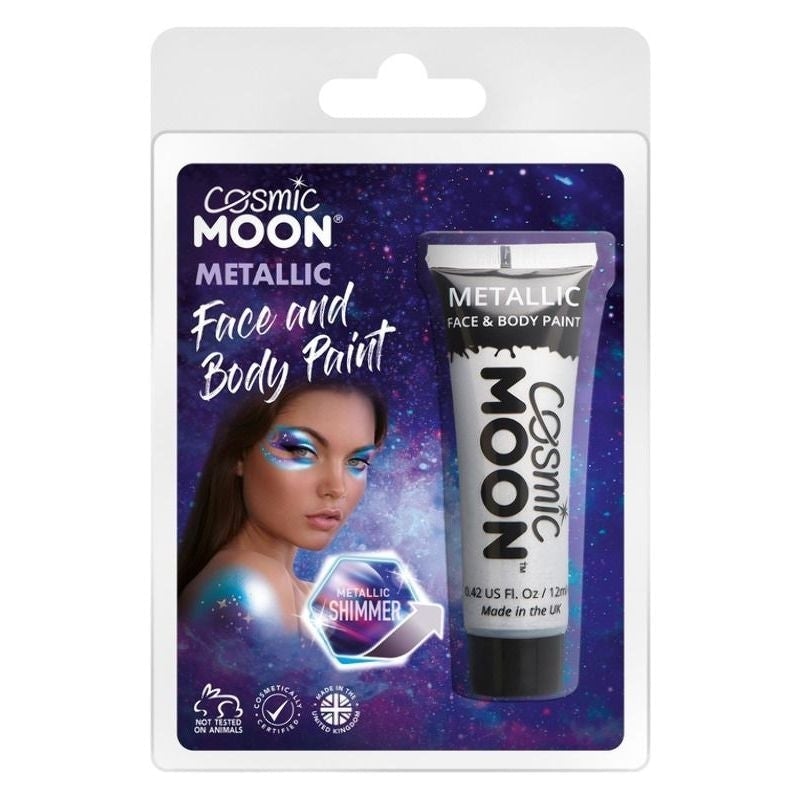 Costumes Australia Cosmic Moon Metallic Face & Body Paint Clamshell, 12ml Costume Make Up_8