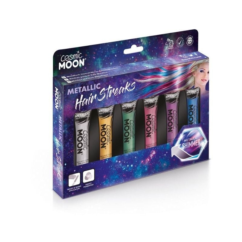 Costumes Australia Cosmic Moon Metallic Hair Streaks Assorted Costume Make Up_1